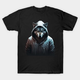 An Anthropomorphic Stylish Wolf T-Shirt